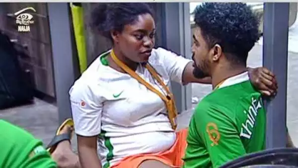 #BBNaija: Watch the Romantic Moment TTT Kissed and Fondled Bisola
